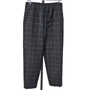 Aritzia Babaton Jimmy Pants Size XS Check Tie Waist Straight Leg